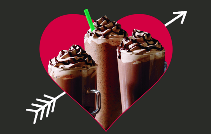 Τα Starbucks γιορτάζουν την ημέρα του Αγίου Βαλεντίνου με το ρόφημα Melted Hot Chocolate