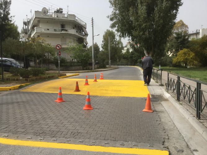 Ολοκληρώθηκε η επισκευή στο «σαμαράκι» της οδού Αγιου Δημητρίου