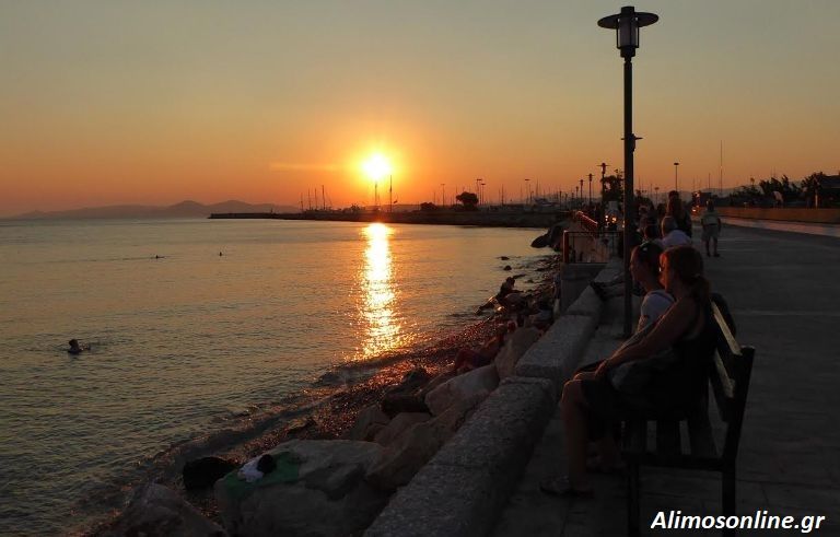 Το μαγικό ηλιοβασίλεμα του Αλίμου