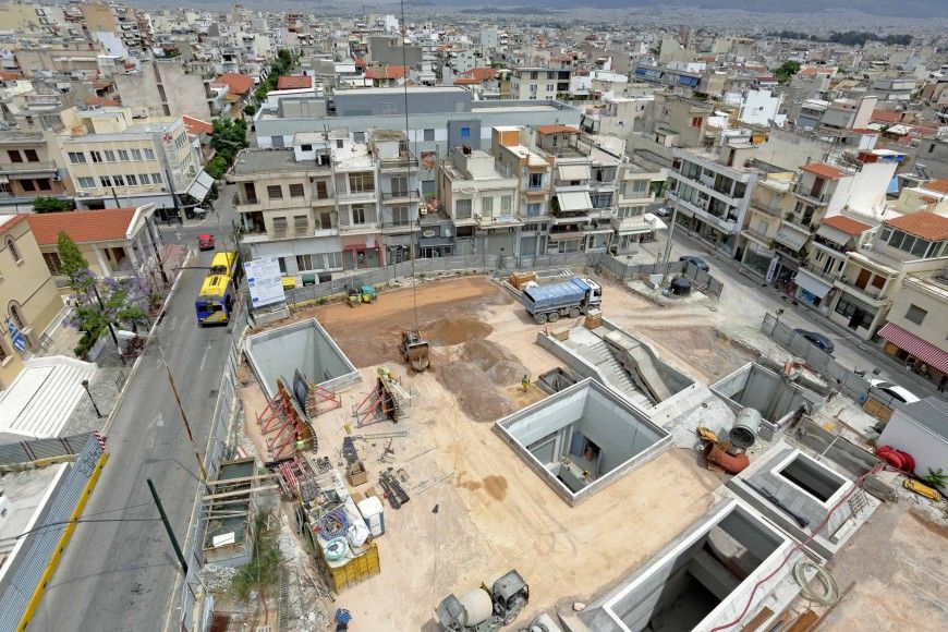 Οι πρώτες φωτογραφίες από τα έργα του Μετρό στον Πειραιά