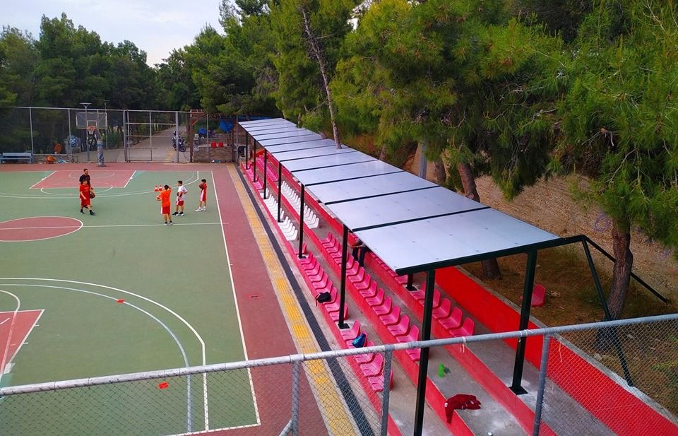 Στέγαστρο τοποθετήθηκε στα «Μπασκετάκια»