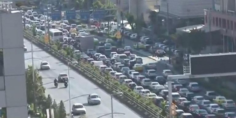 Ουρά 4 χλμ. στη Συγγρού λόγω των έργων