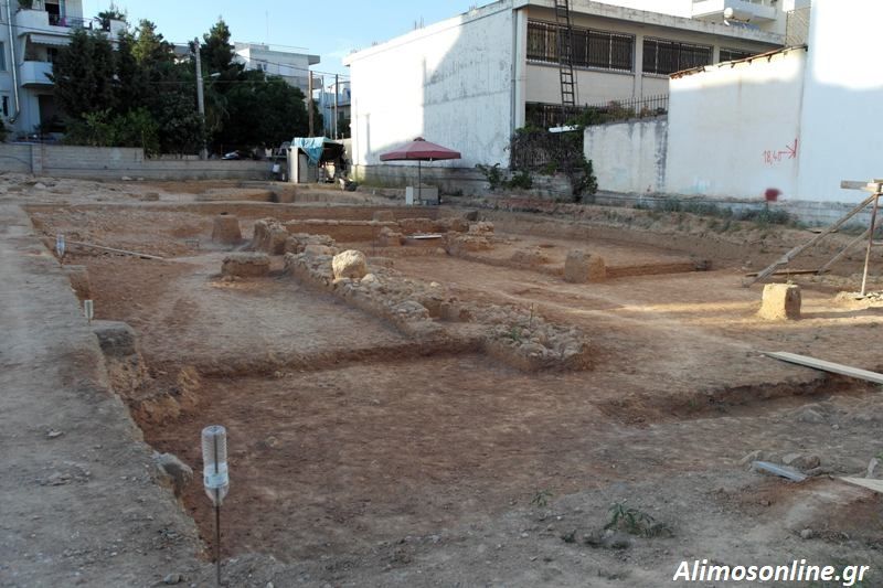 Σε εξέλιξη αρχαιολογική ανασκαφή στη συμβολή των οδών Ουρανίας και Κλειούς στον Άλιμο