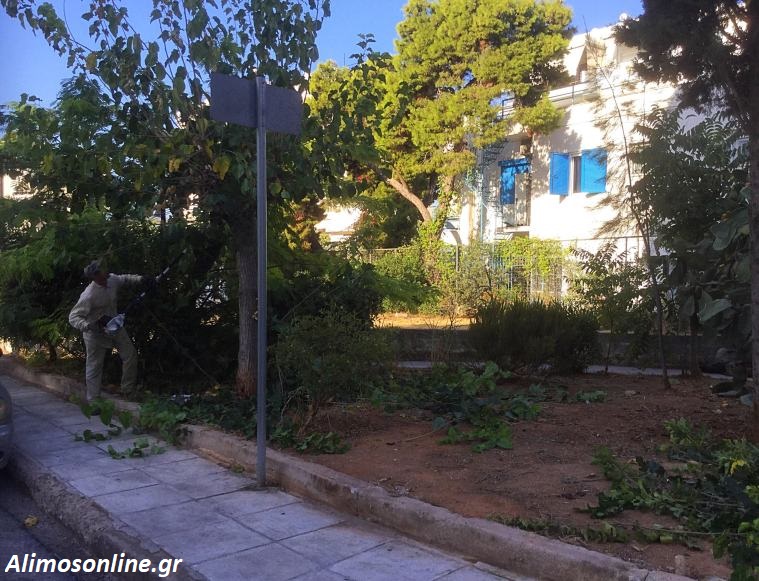 Καθαρίστηκε το παρκάκι της οδού Α. Διάκου στο Καλαμάκι