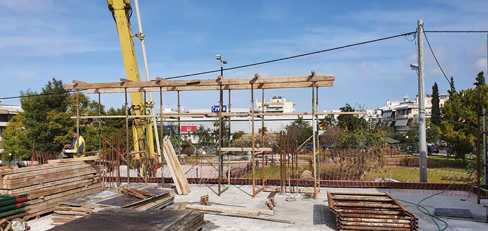 Ξεκίνησε η κατασκευή για την θεατρική σκηνή της αίθουσας πολλαπλών χρήσεων στο Ελληνικό