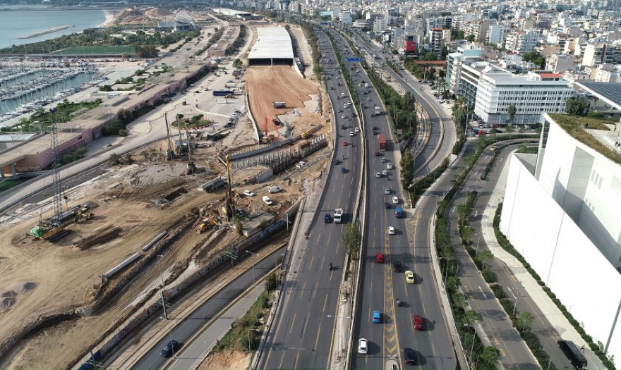 Κλειστή η λεωφόρος Ποσειδώνος για δύο μήνες λόγω έργων για την ανάπλαση του Φαληρικού Όρμου