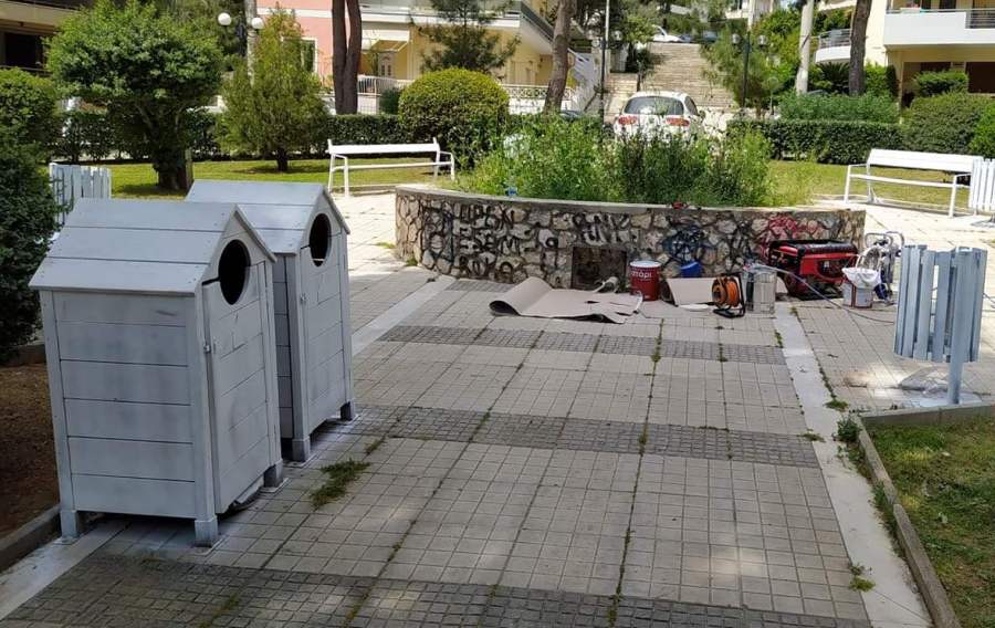 Ξεκίνησε η ανακαίνιση της πλατείας Θουκυδίδου