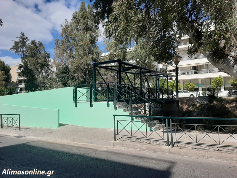 Έτοιμο το γεφυράκι του ρέματος της οδού Αγ. Δημητρίου