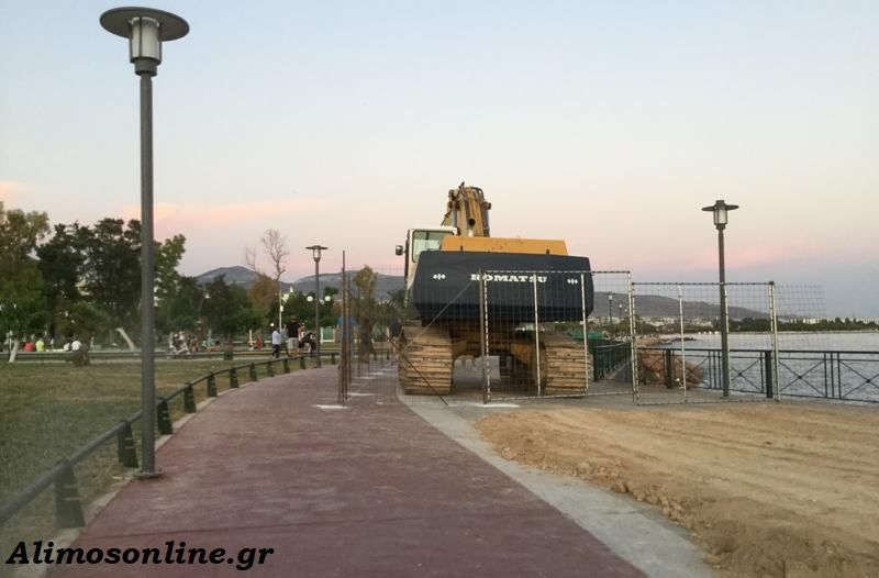 Ξεκίνησε η τελευταία φάση των εργασιών για την αποκατάσταση του παραλιακού πεζόδρομου