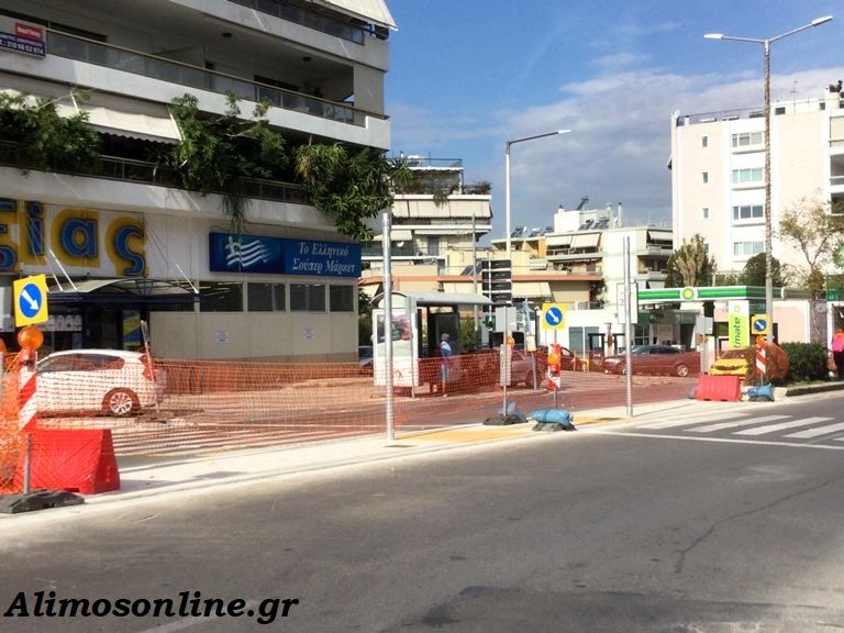 Φανάρι για πεζούς ετοιμάζεται στη λεωφόρο Ελευθερίας