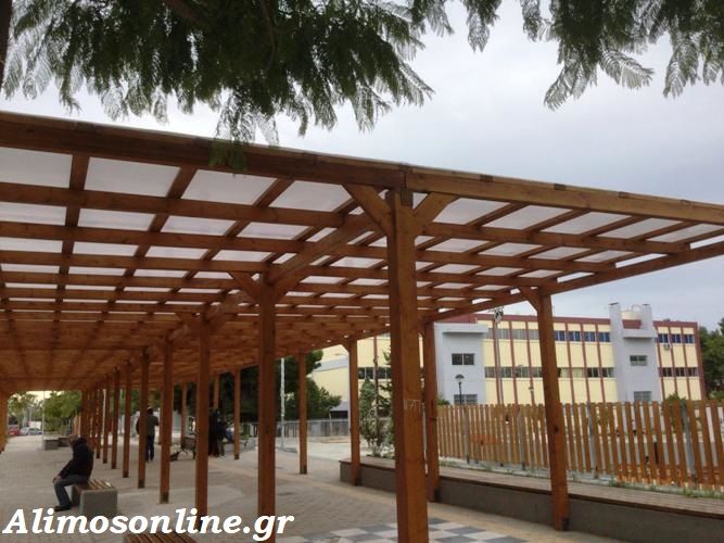 Ολοκληρώθηκαν οι εργασίες στις πέργκολες της Ελ. Βενιζέλου