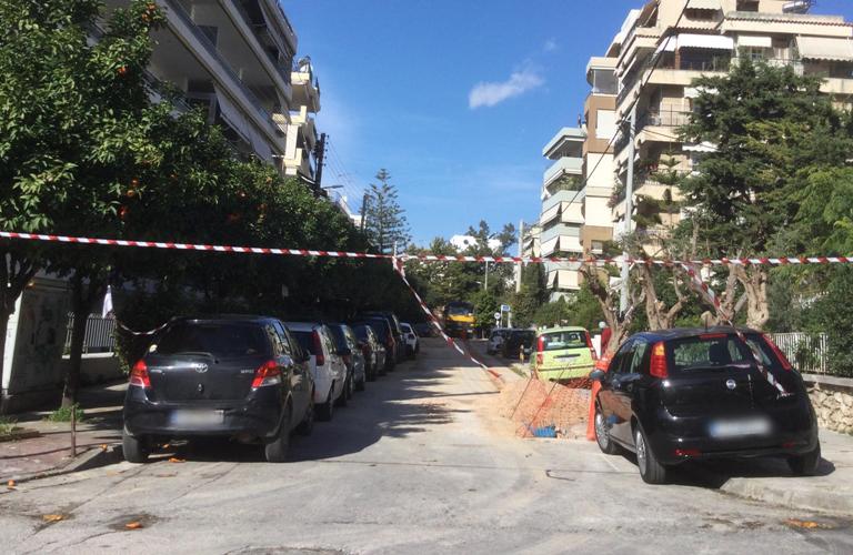 Κλειστή η οδός Θεμιστοκλέους στο Καλαμάκι