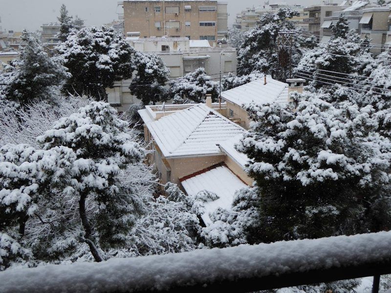 Οι δικές σας φωτογραφίες από τη «λευκή μέρα» στον Άλιμο