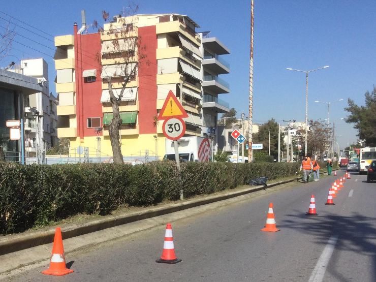 Φροντίζονται οι νησίδες της λεωφόρου Ελευθερίας