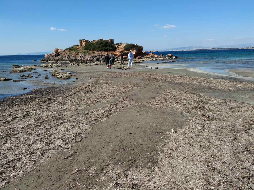 Υποχώρησε η θάλασσα στο Καβούρι