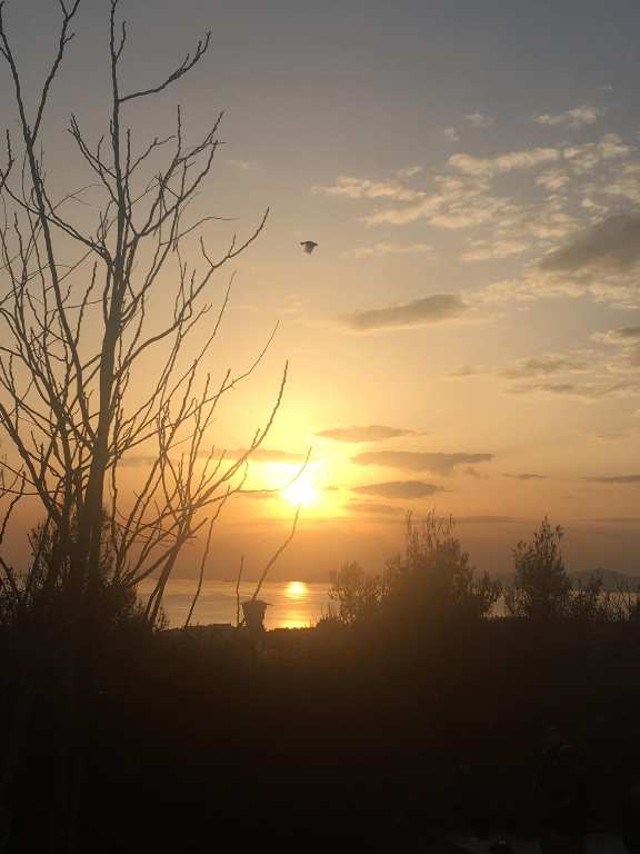 Ένα υπέροχο ηλιοβασίλεμα από τον λόφο Πανί