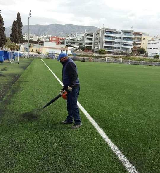 Ολοκληρώθηκε η συντήρηση του αγωνιστικού χώρου στα τρία γήπεδα του Αλίμου
