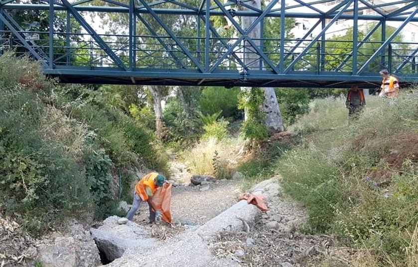 Καθαρισμός του ρέματος Λαγκαδίων