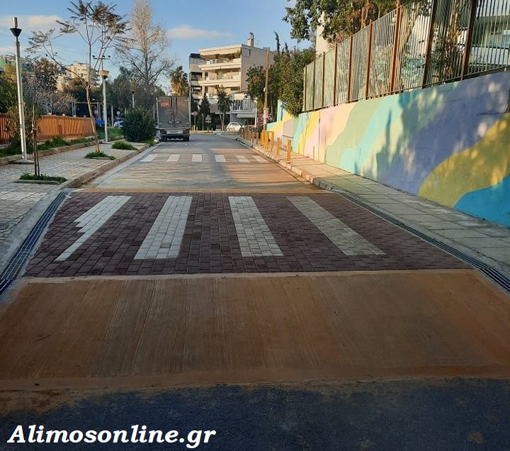 Άλιμος: Έτοιμη είναι ακόμα μία υπερυψωμένη σχολική διάβαση