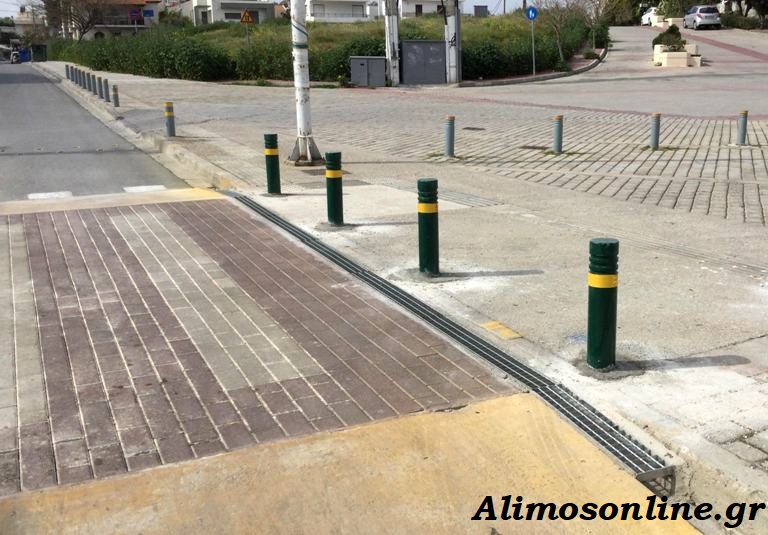 Κολωνάκια τοποθετούνται στις διαβάσεις της οδού Υψηλάντου