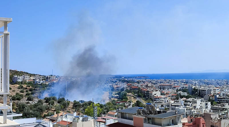 Φωτιά στην Άνω Γλυφάδα