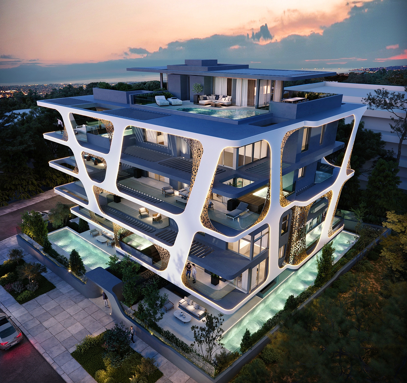 Vital Blue: Το εντυπωσιακό κτίριο στη Γλυφάδα
