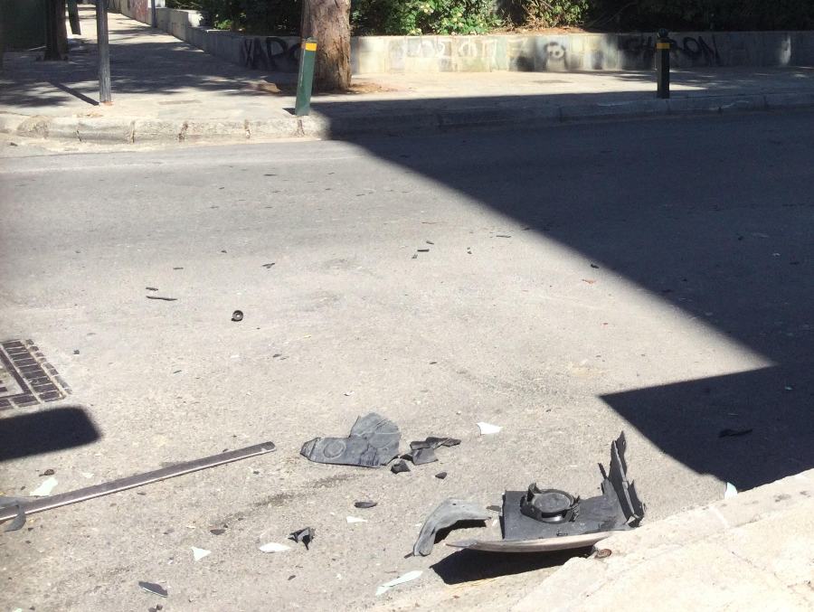 Τροχαίο στη συμβολή των οδών Ταξιαρχών και Ρ. Φεραίου στο Καλαμάκι