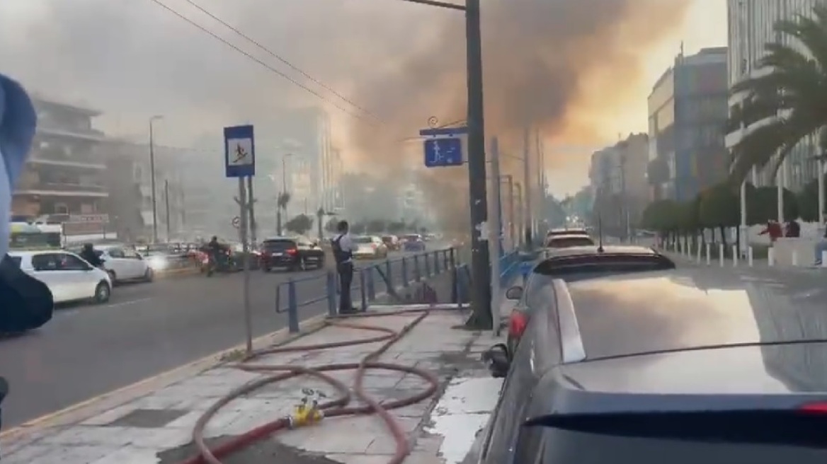 Φωτιά ξέσπασε χθες σε υπόγεια διάβαση της λεωφόρου Συγγρού