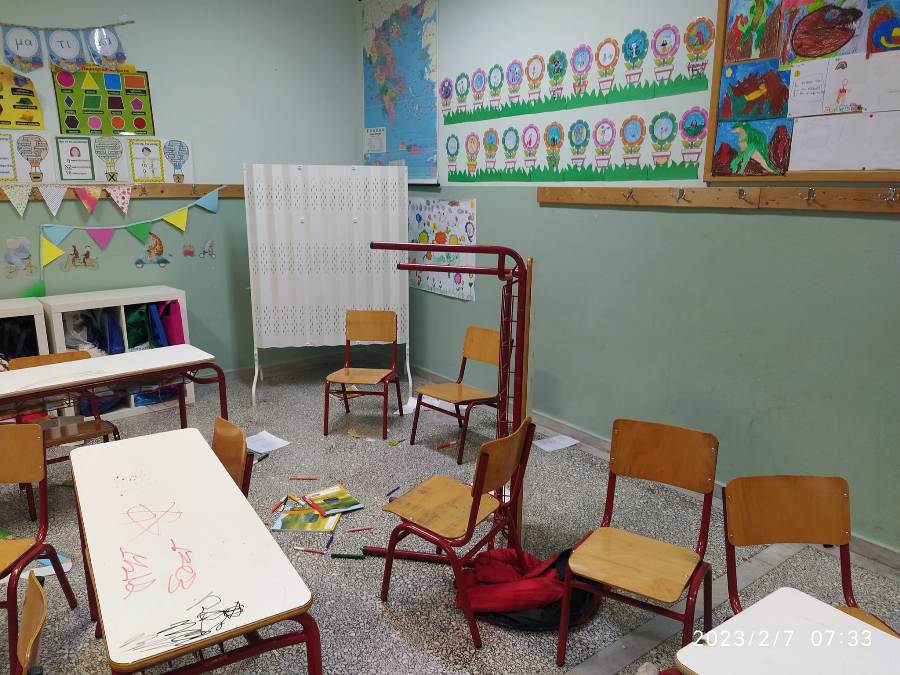 Βανδαλισμός σε αίθουσα του 3ου Δημοτικού Σχολείου Βούλας