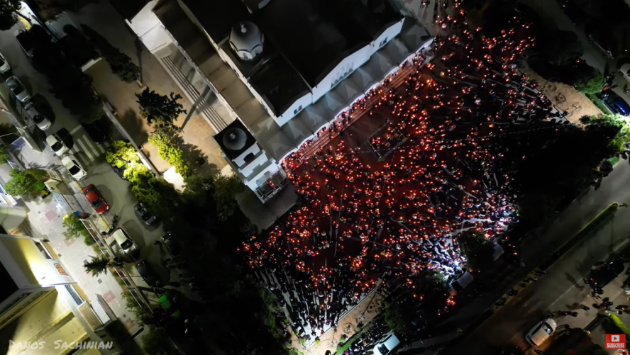 Η Ανάσταση στον Ι.Ν Παναγία Μυρτιδιώτισσα «από ψηλά»