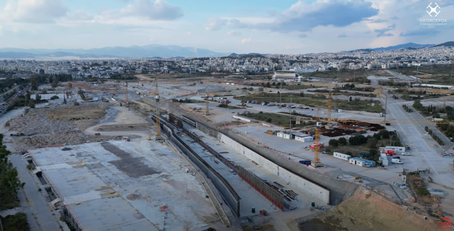 Δείτε πώς διαμορφώνεται η νέα υπόγεια Λεωφόρος Ποσειδώνος στο Ελληνικό