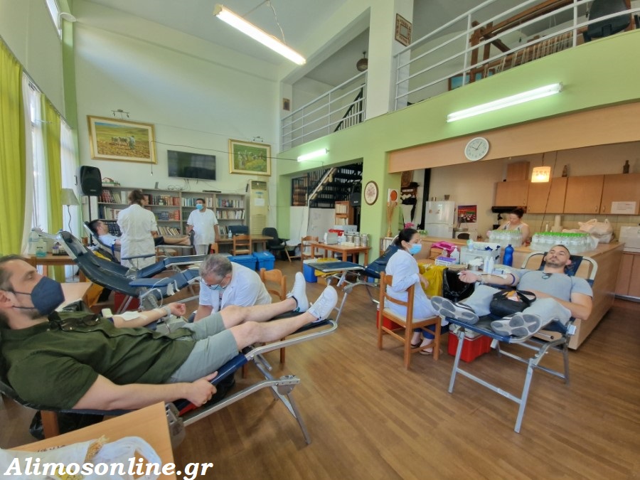 Σήμερα και αύριο πραγματοποιείται η εθελοντική αιμοδοσία του Δήμου Αλίμου