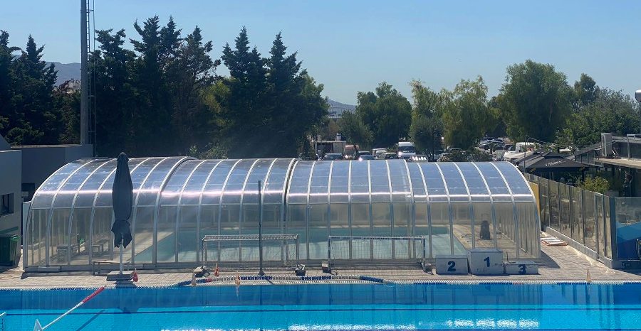 Οι εργασίες που πραγματοποιούνται στο Δημοτικό Κολυμβητήριο Αλίμου