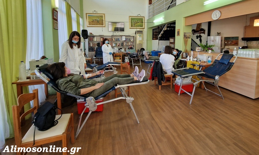 Σήμερα και αύριο πραγματοποιείται η εθελοντική αιμοδοσία του Δήμου Αλίμου
