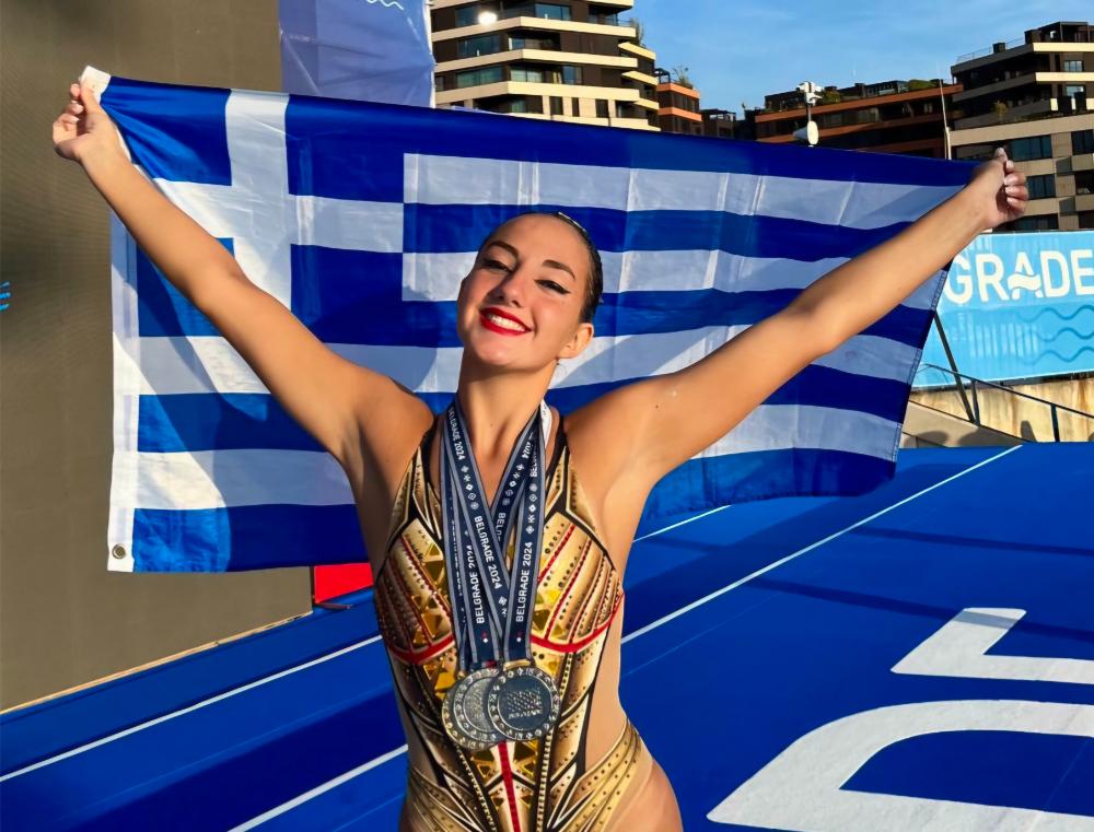 Ευρωπαϊκό πρωτάθλημα υγρού στίβου: Χρυσό για την Αλιμιώτισα Αθηνά Καμαρινοπούλου με την εθνική ομάδα καλλιτεχνικής κολύμβησης