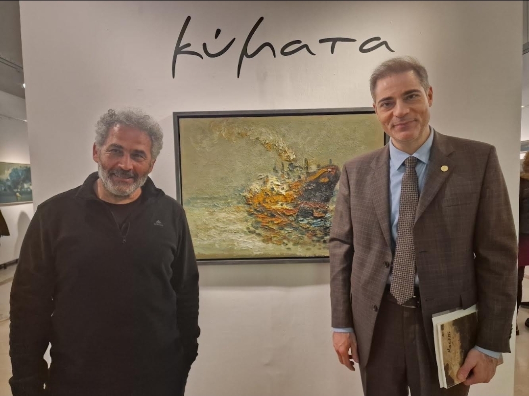Κύματα: Πραγματοποιήθηκαν τα εγκαίνια της έκθεσης του ζωγράϕου Θανάση Μακρή