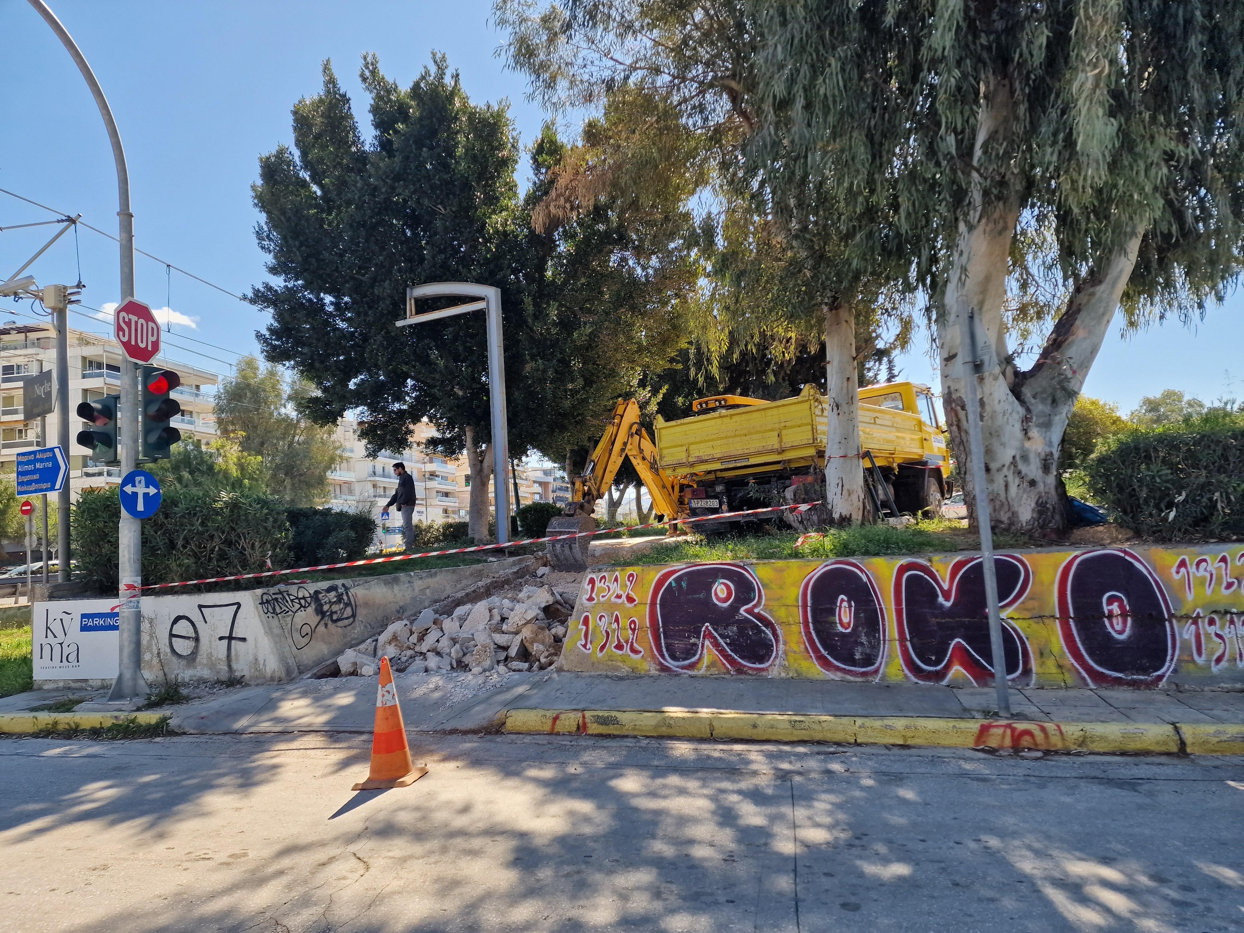  Εργασίες προσαρμογής της ράμπας με ηπιότερη κλίση ενόψει της κατασκευής του ποδηλατόδρομου