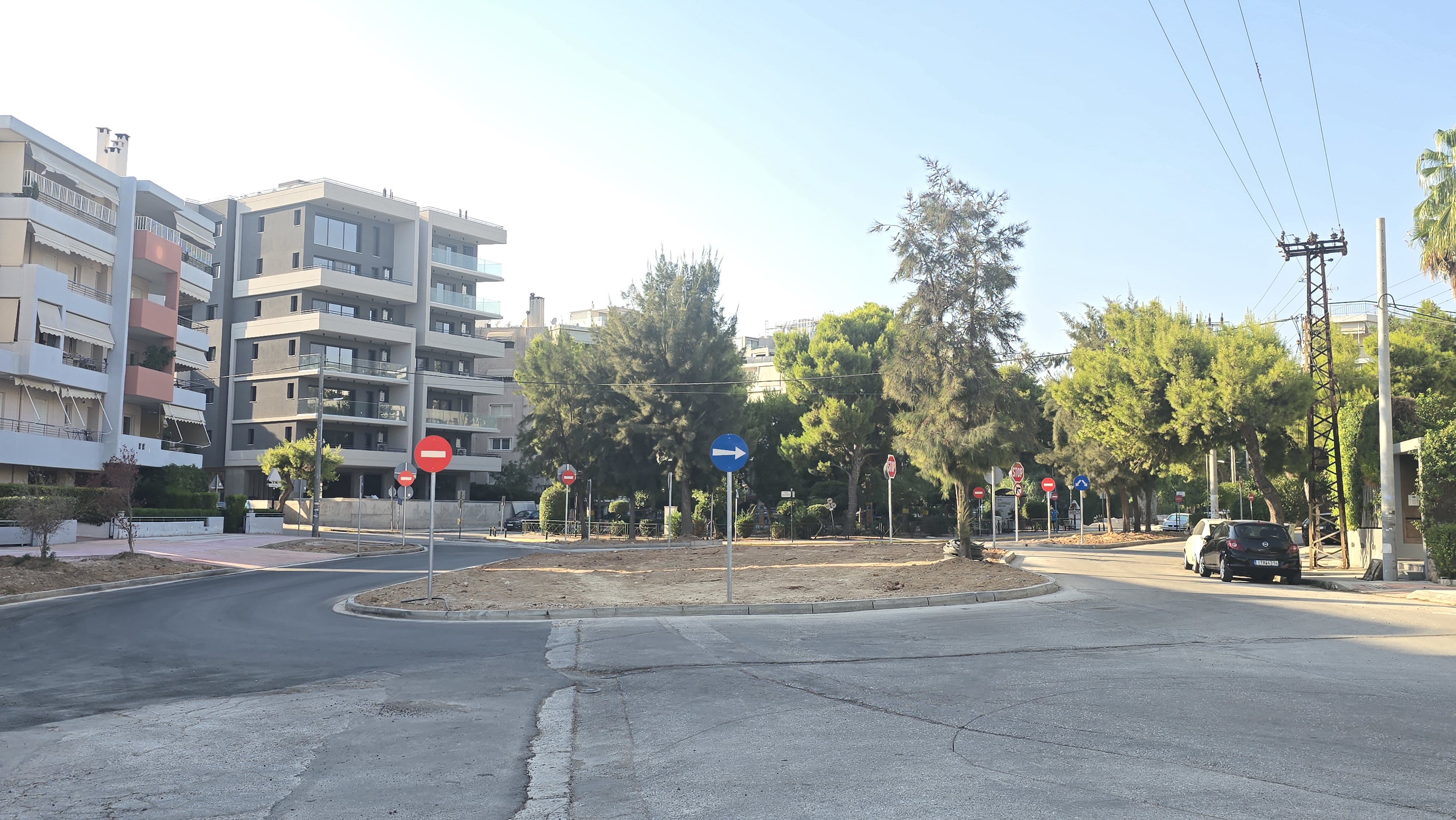 Άλιμος: Σε κυκλοϕορία ο νέος κυκλικός κόμβος στις οδούς Επτανήσου, Θουκυδίδου, Αγ. Δημητρίου και Π. Μελά